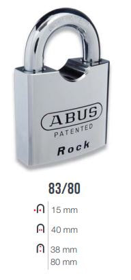 ABUS 83/80 S2 Rock Padlock